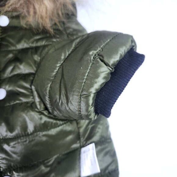 Dog Jacket Size XL Lined Winter Pet Coat Soft Fur Hooded Small Dog Puppy Jacket - Picture 4 of 12